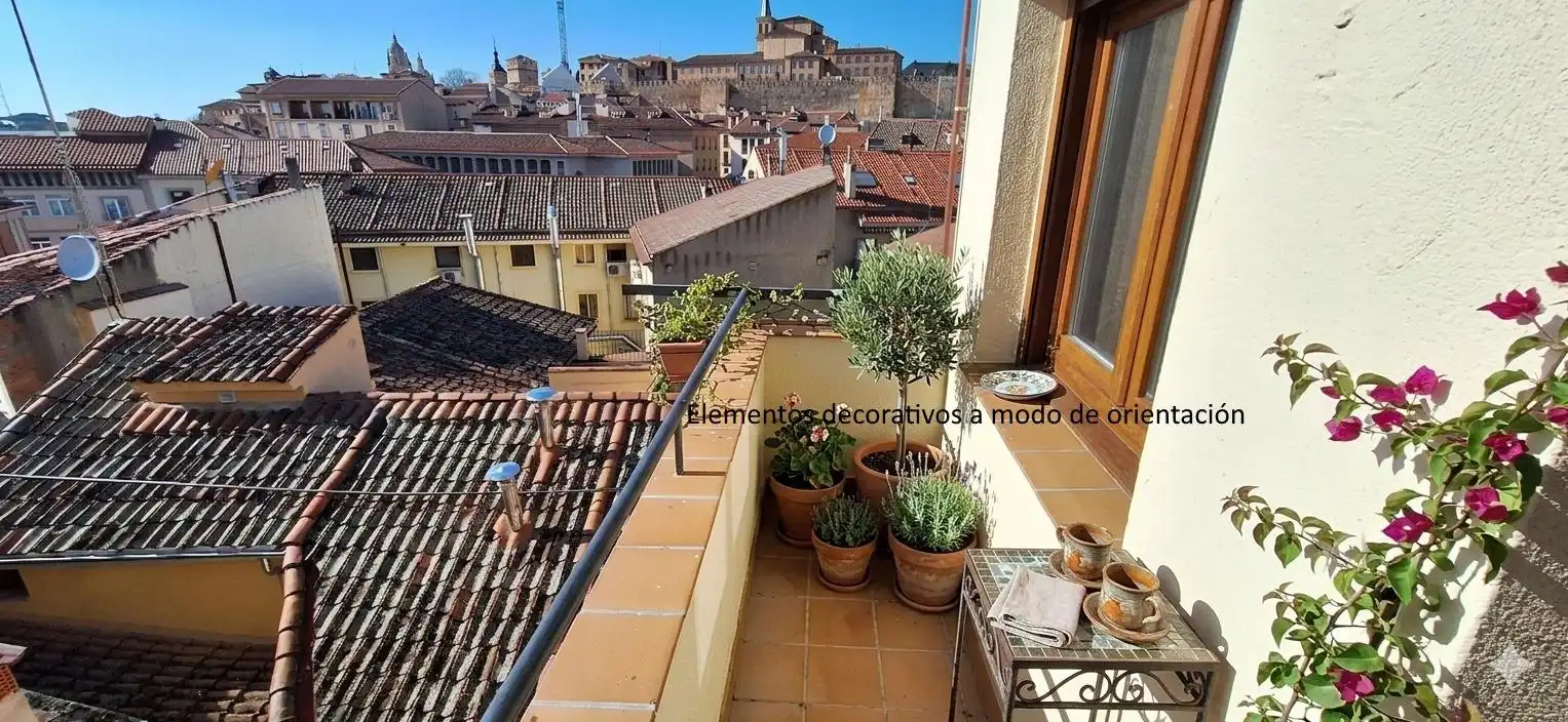 Terraza de Apartamento de alquiler en Segovia con Calefacción, Terraza y Amueblado