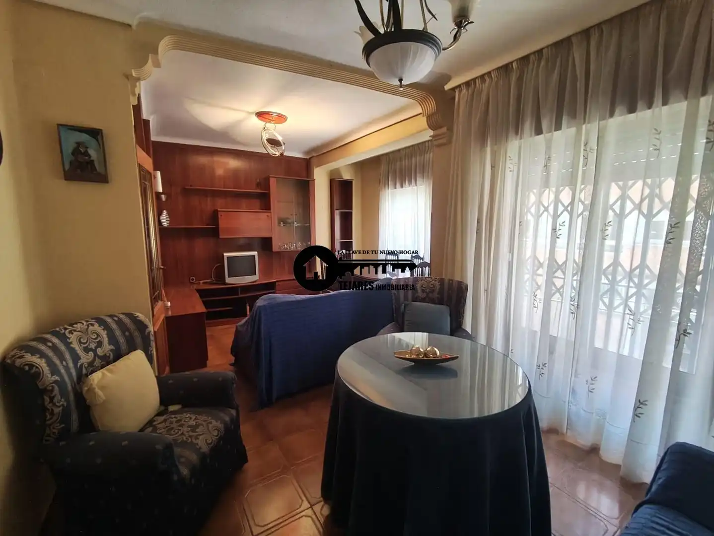 Living room of Flat for sale in  Albacete Capital  with Heating and Balcony