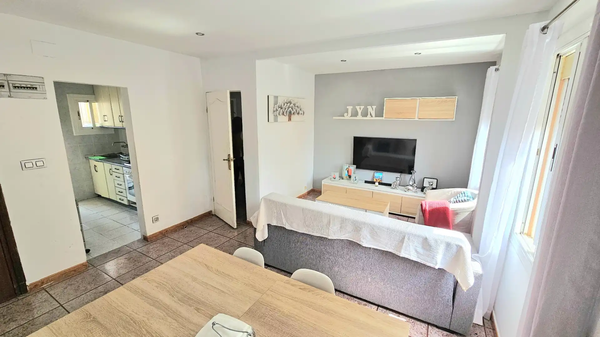 Living room of Flat for sale in Sabadell  with Heating and Furnished