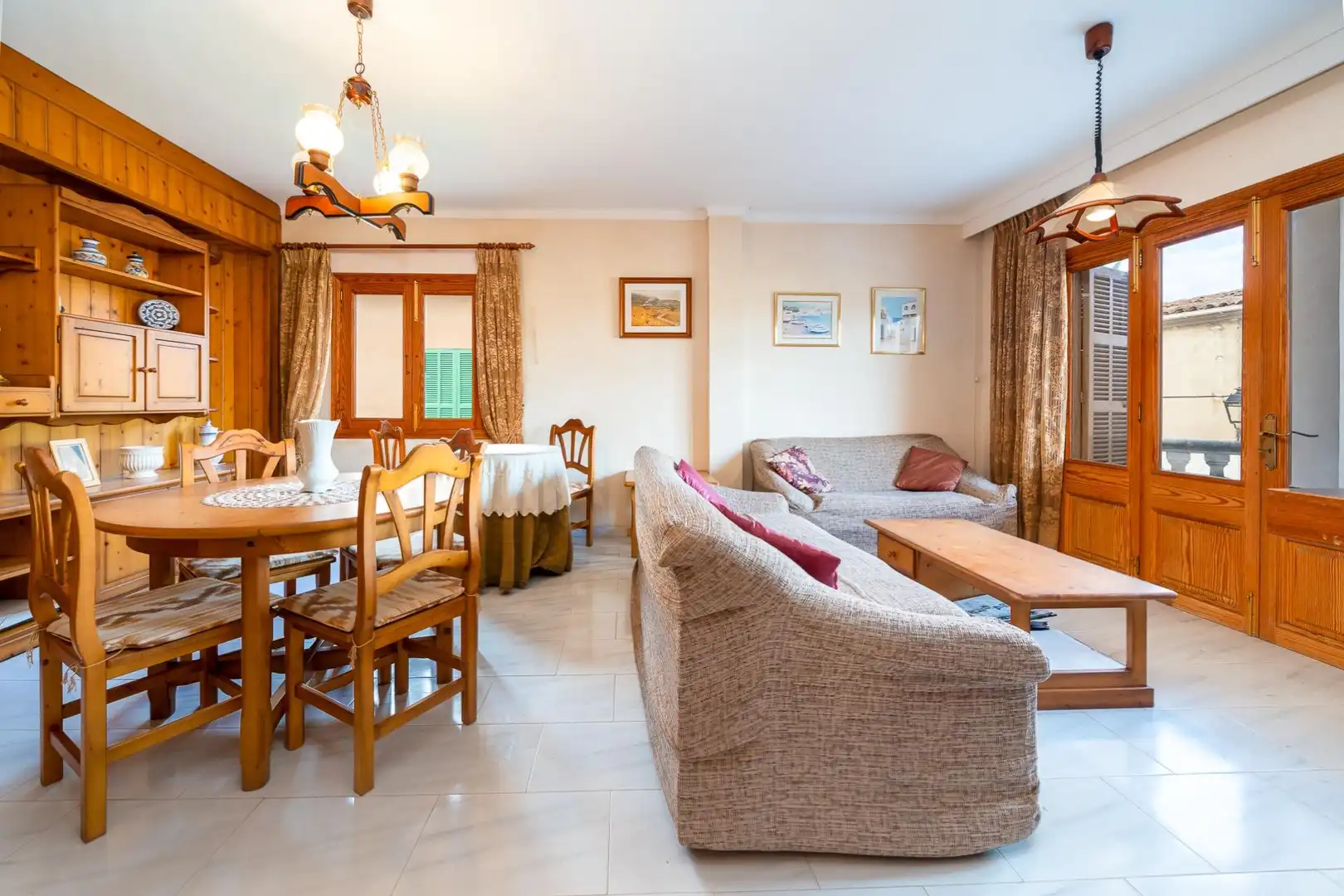 Living room of Houses for sale in Petra  with Terrace and Balcony