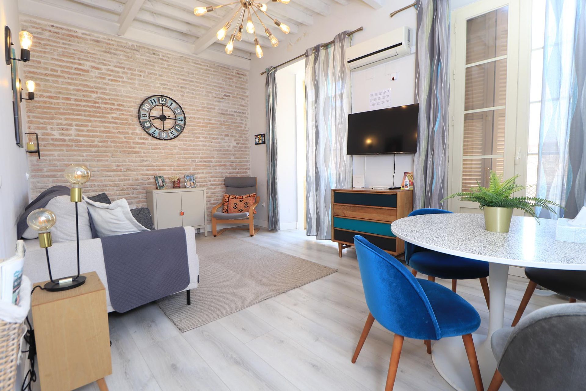 Living room of Flat for sale in Málaga Capital  with Air Conditioner and Furnished