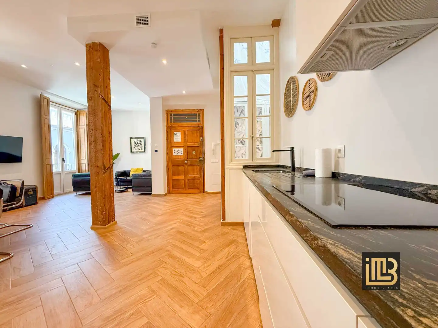 Cocina de Piso de alquiler en Málaga con Aire acondicionado, Horno y Lavadora