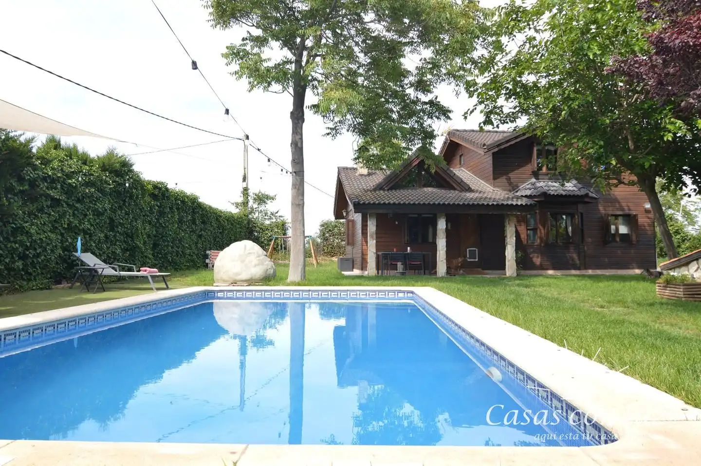 Piscina de Casa o chalet en venta en Zaragoza con Aire acondicionado, Calefacción y Jardín privado