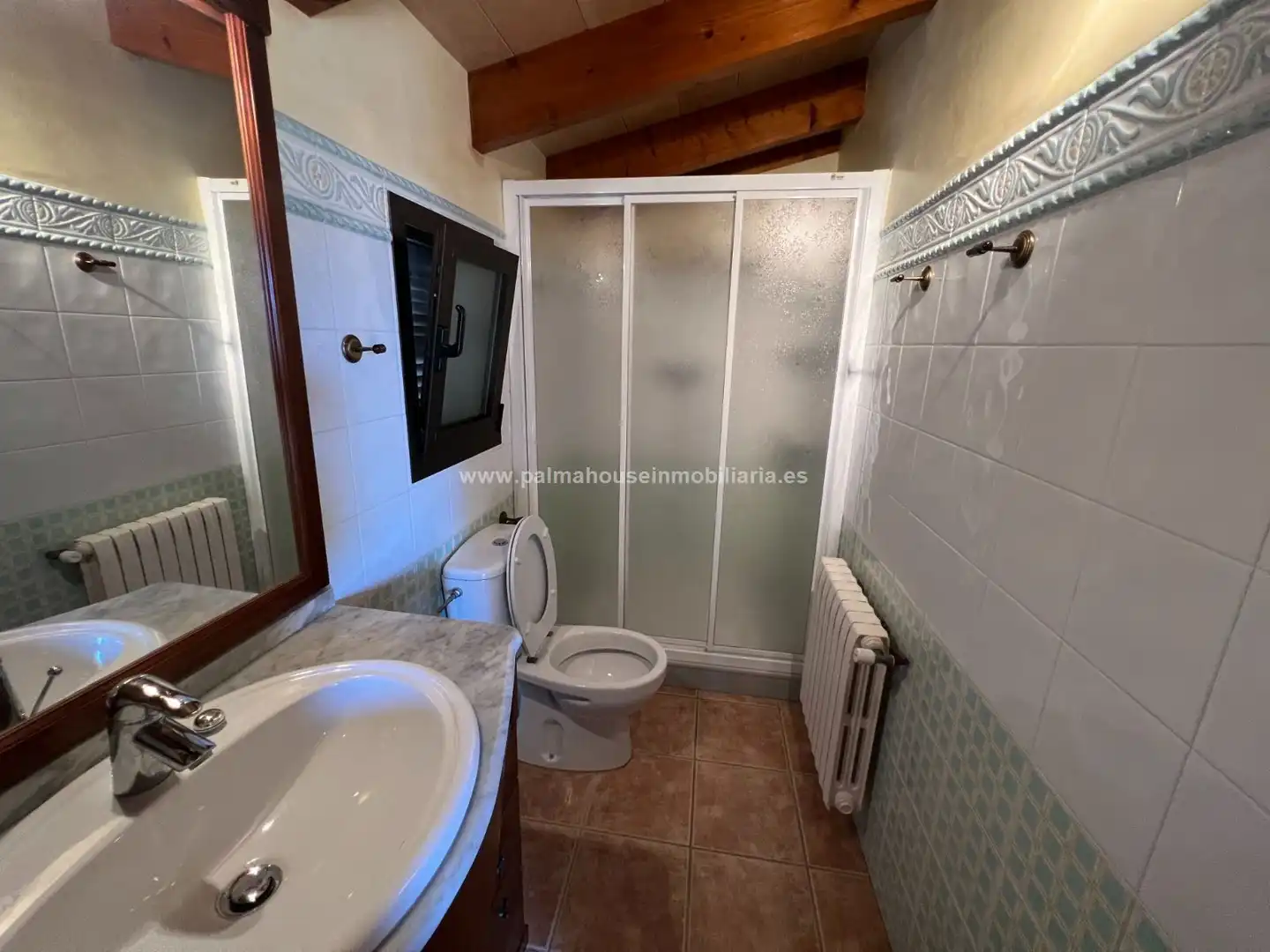 Badezimmer von Country house zur Miete in Muro mit Klimaanlage, Heizung und Privatgarten