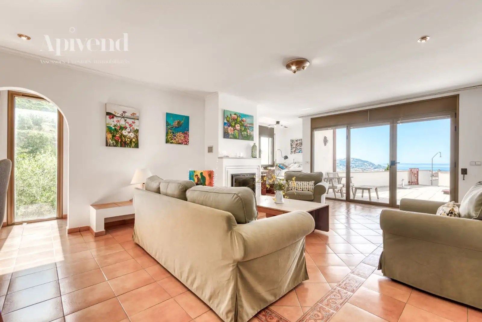 Living room of Houses for sale in Roses  with Air Conditioner, Heating and Private garden