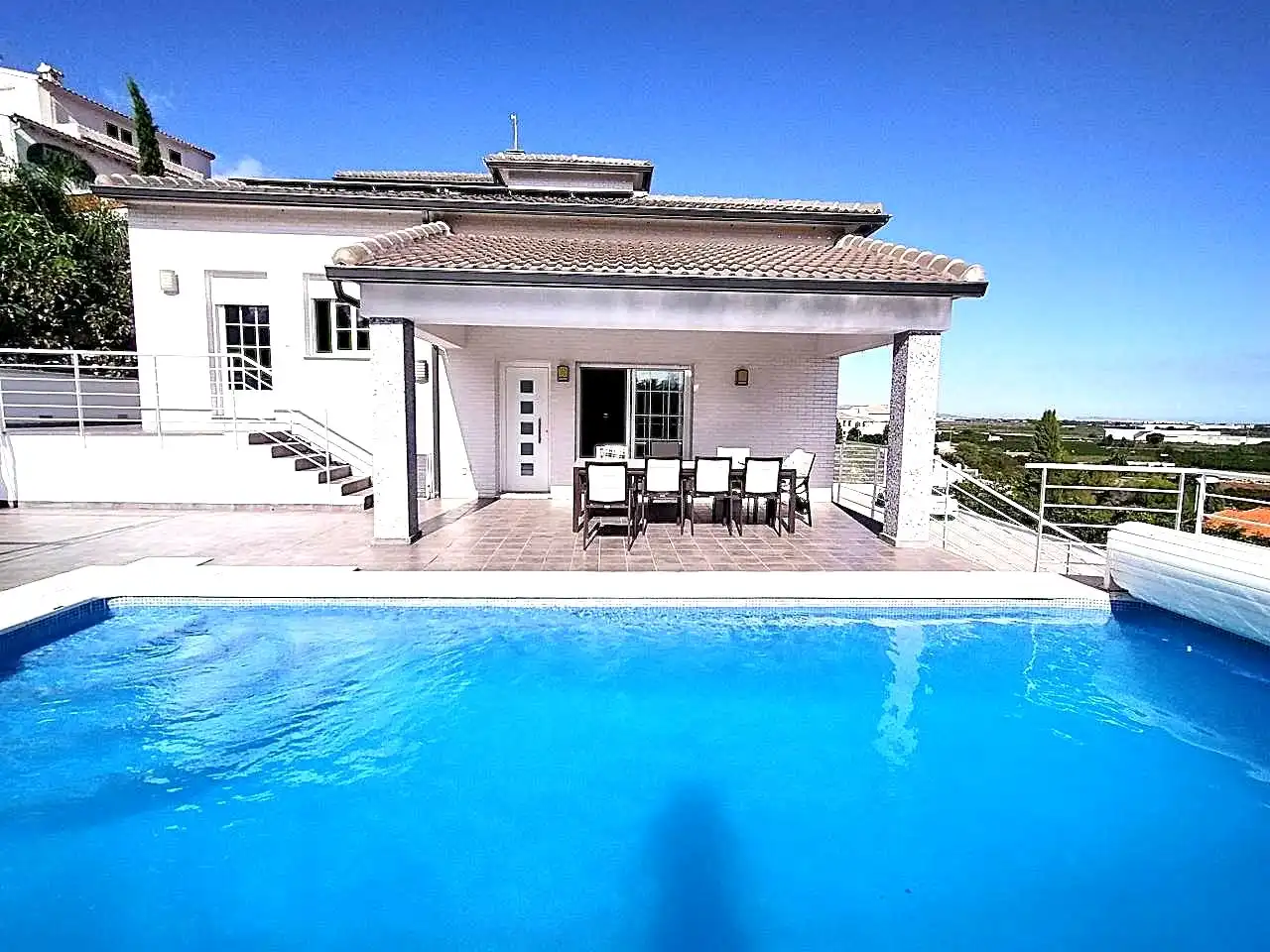 Vista exterior de Casa o chalet en venta en Oliva con Aire acondicionado, Jardín privado y Terraza