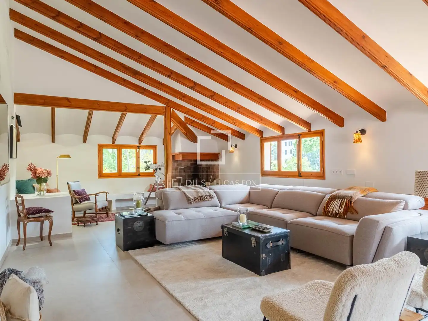 Sala d'estar de Casa o xalet de lloguer en Náquera amb Aire condicionat, Calefacció i Jardí privat