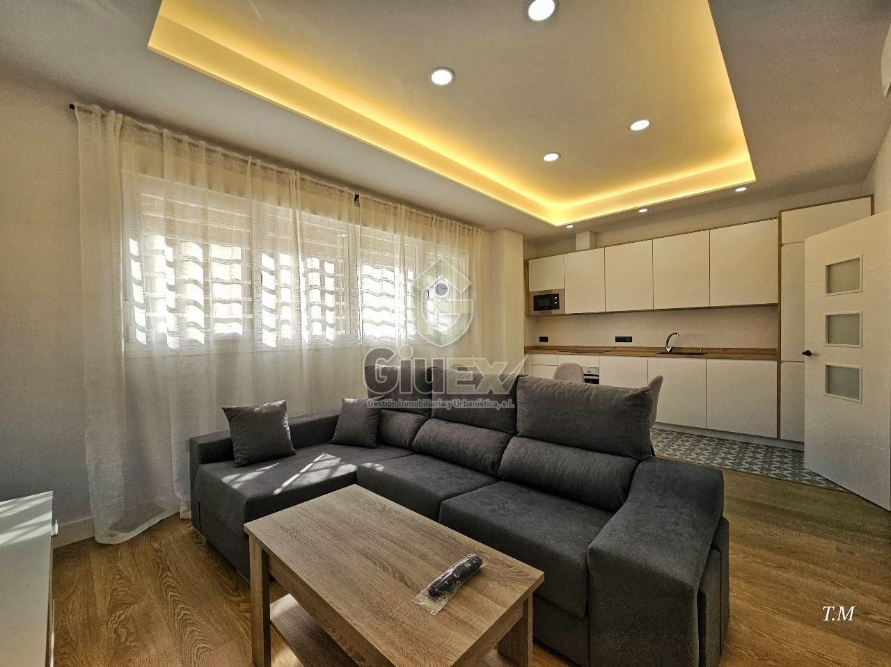 Sala d'estar de Apartament de lloguer en Cáceres Capital amb Aire condicionat, Calefacció i Moblat