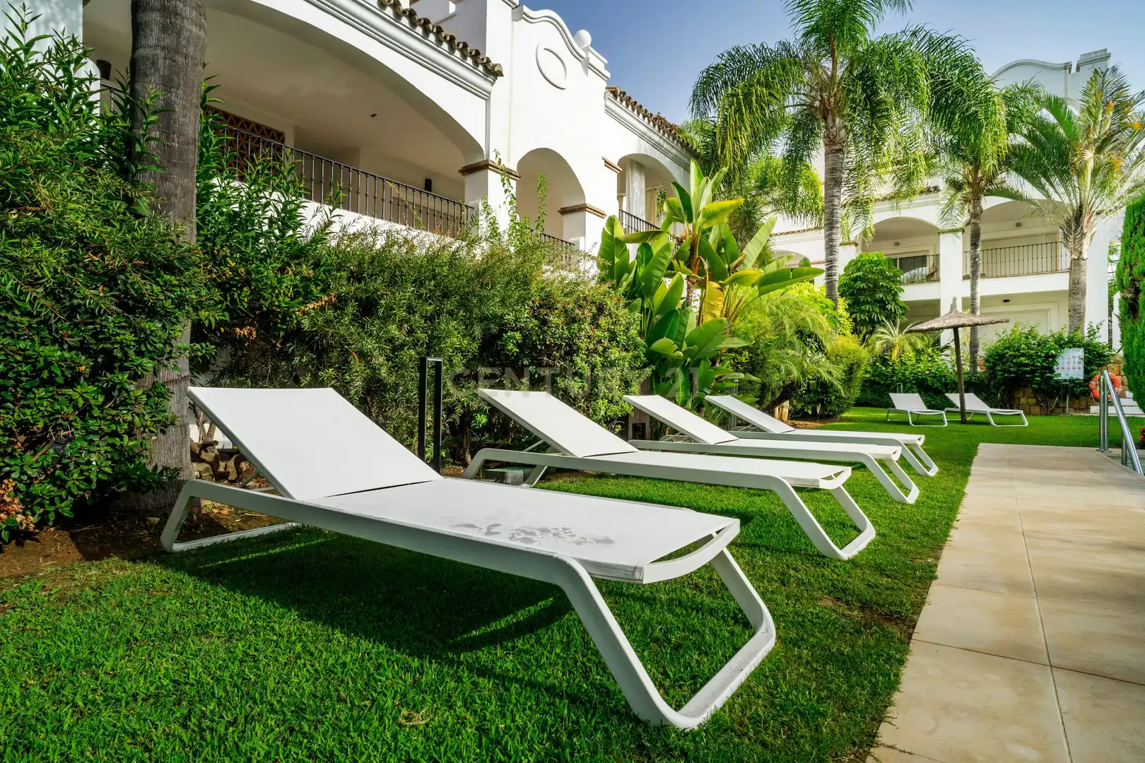 Garten von Wohnungen zum Verkauf in Marbella mit Klimaanlage, Privatgarten und Ofen