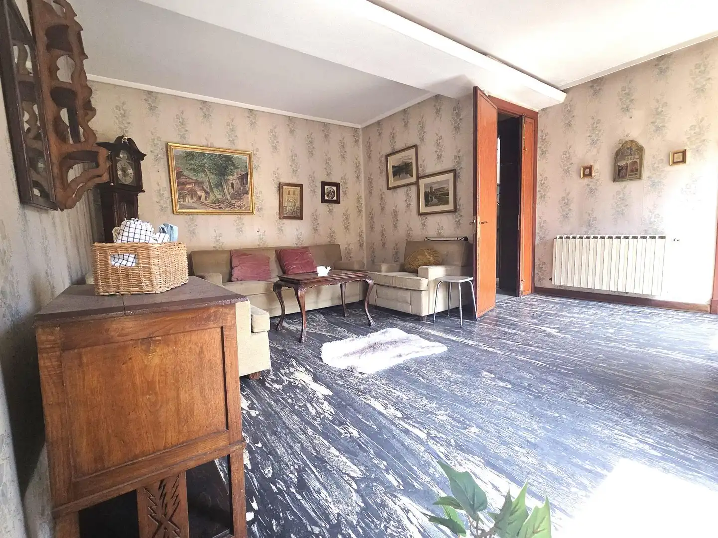 Sala de estar de Ático en venta en Teverga con Amueblado y Balcón