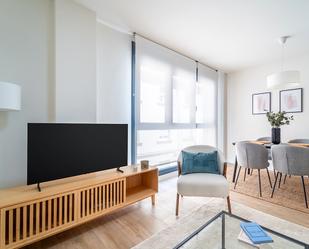 Living room of Apartment to rent in  Madrid Capital  with Air Conditioner, Heating and Parquet flooring