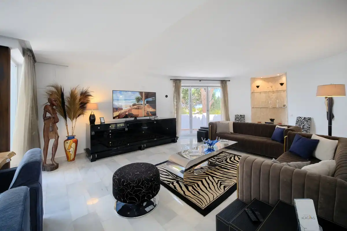 Living room of Houses for sale in Mijas  with Air Conditioner, Heating and Private garden