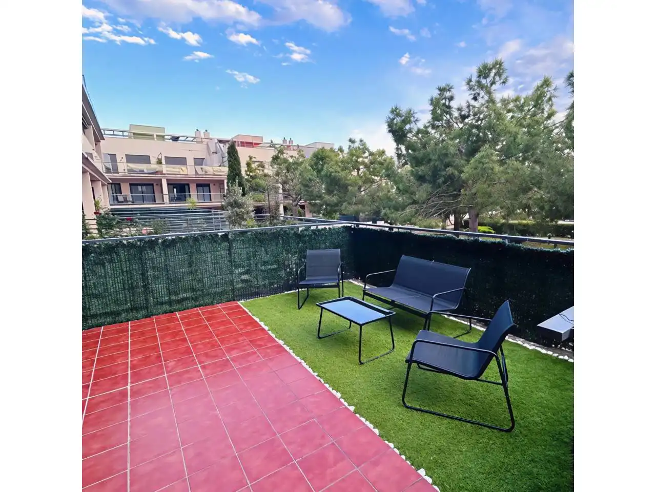 Terrasse von Wohnung zur Miete in San Jorge / Sant Jordi mit Klimaanlage, Heizung und Terrasse