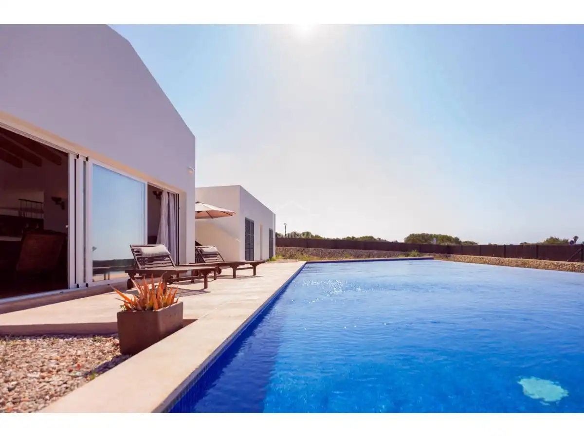 Swimming pool of Houses for sale in Sant Lluís  with Private garden, Terrace and Swimming Pool