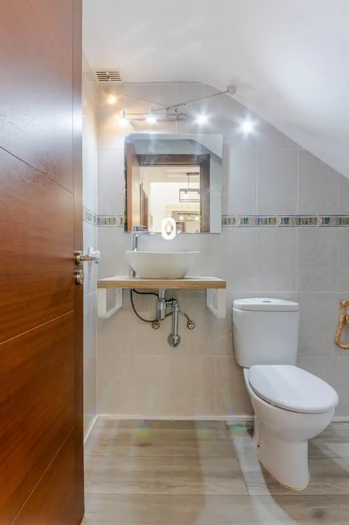 Bany de Casa adosada en venda en Sa Pobla amb Aire condicionat, Jardí privat i Parquet