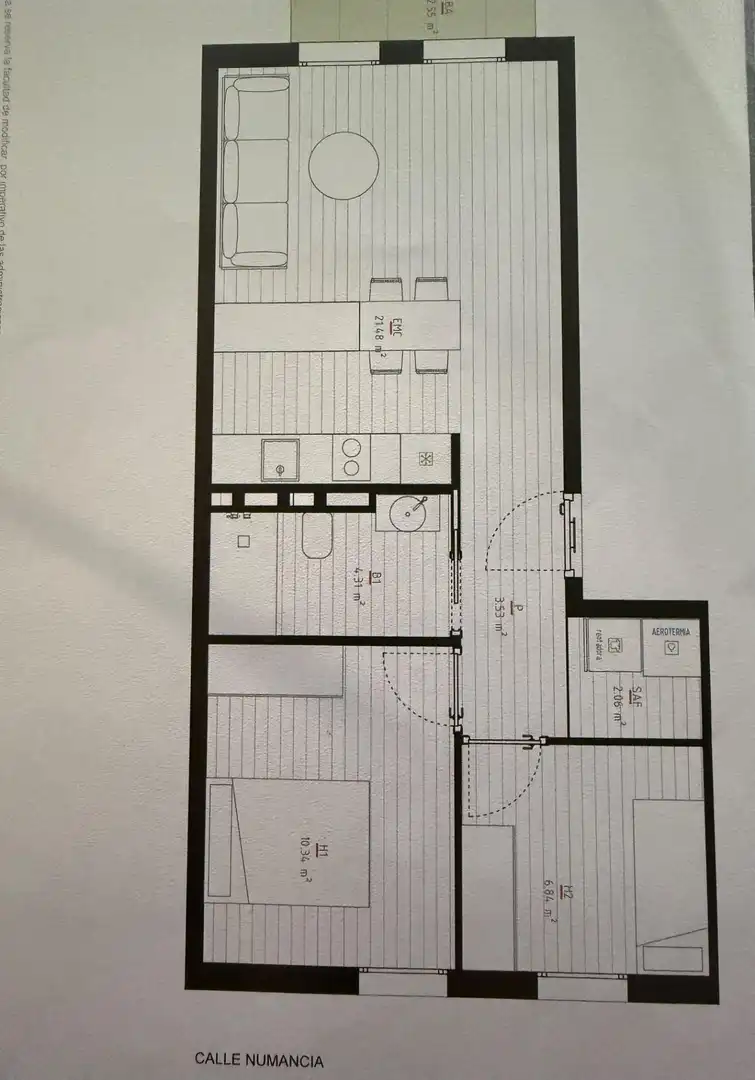 Piso de alquiler en Barcelona con Aire acondicionado, Parquet y Balcón