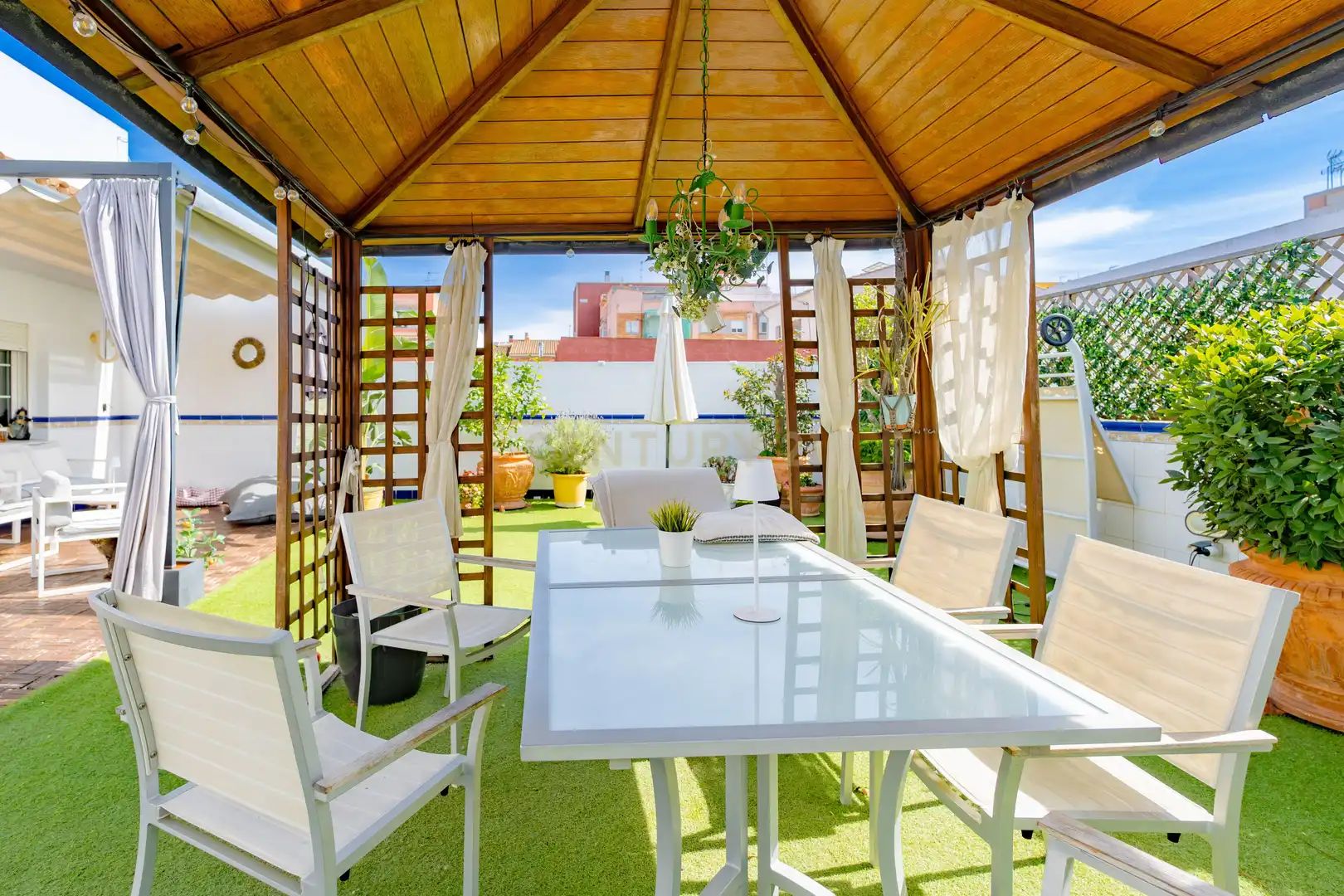 Terraza de Casa o chalet en venta en Albal con Aire acondicionado, Jardín privado y Trastero