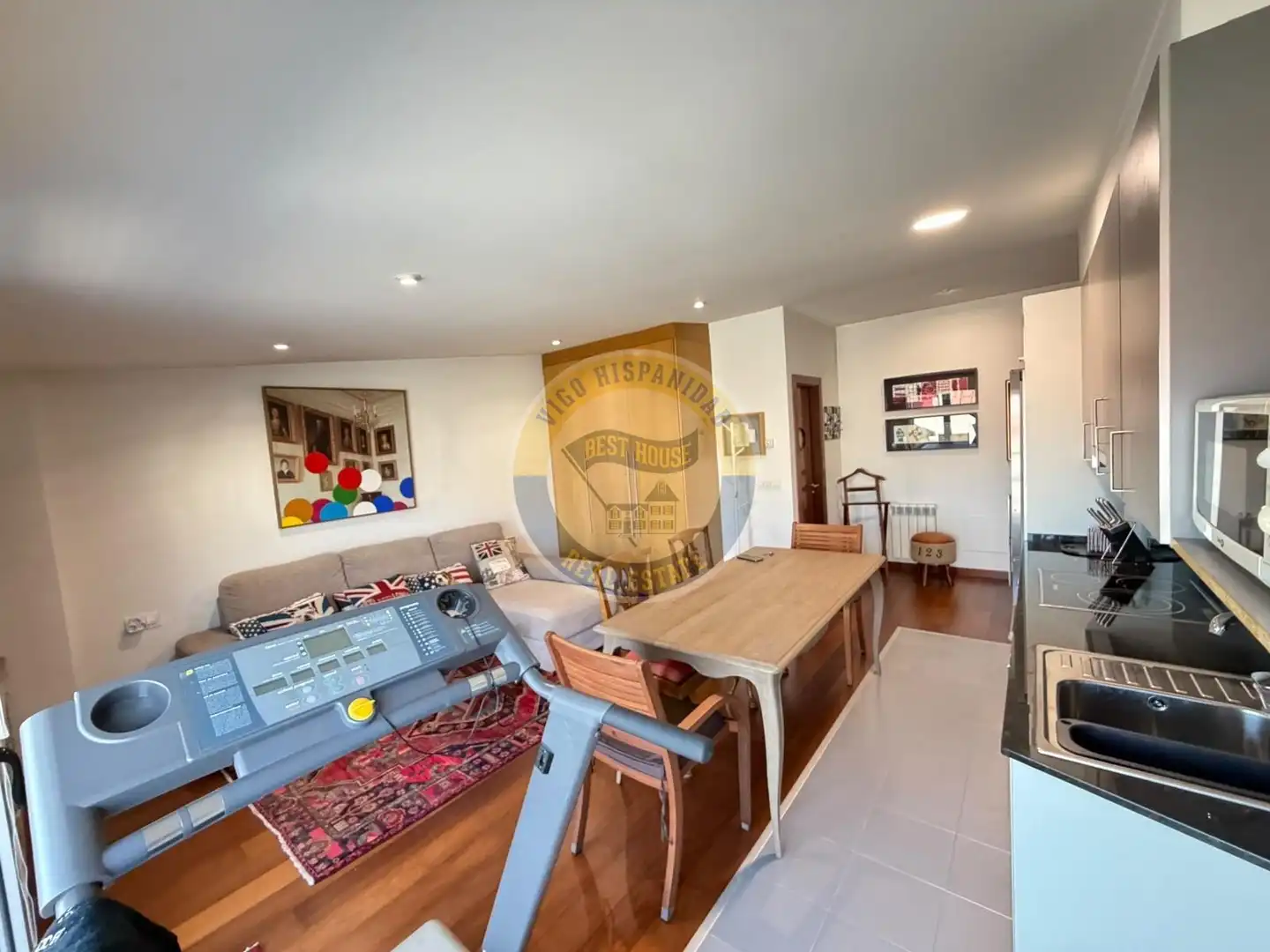 Dining room of Study for sale in Vigo   with Heating, Parquet flooring and Terrace