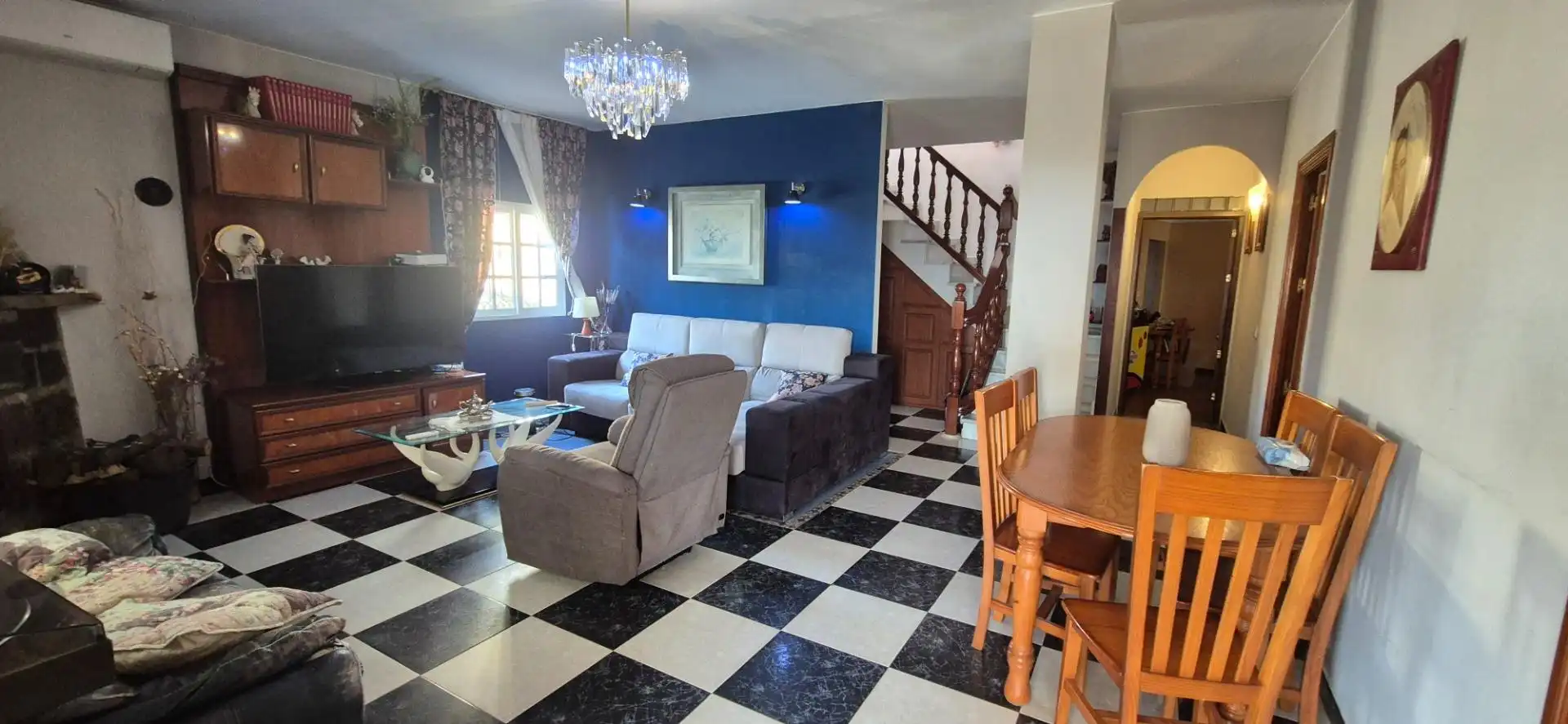 Sala de estar de Casa o chalet en venta en Málaga con Aire acondicionado, Jardín privado y Terraza