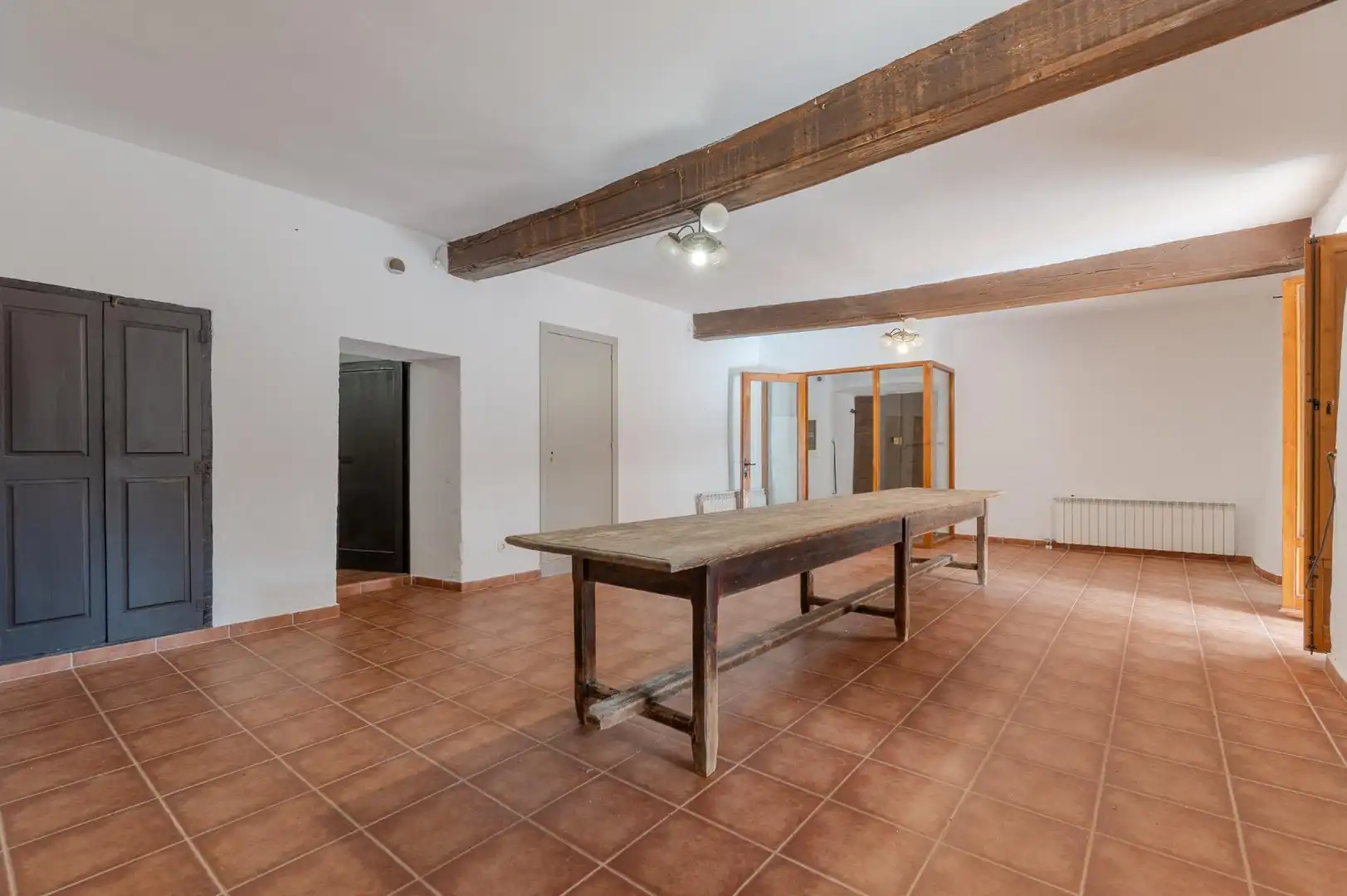 Piso de alquiler en La Vall de Bianya con Calefacción, Jardín privado y Terraza