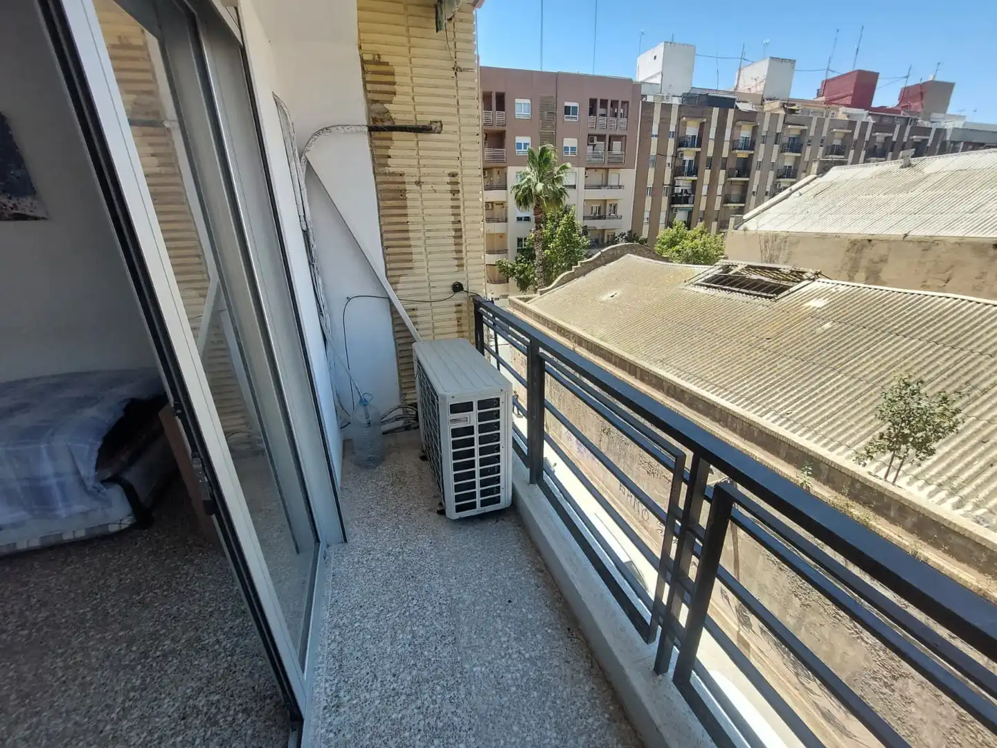 Balcony of Flat for sale in Valencia  with Air Conditioner, Terrace and Furnished