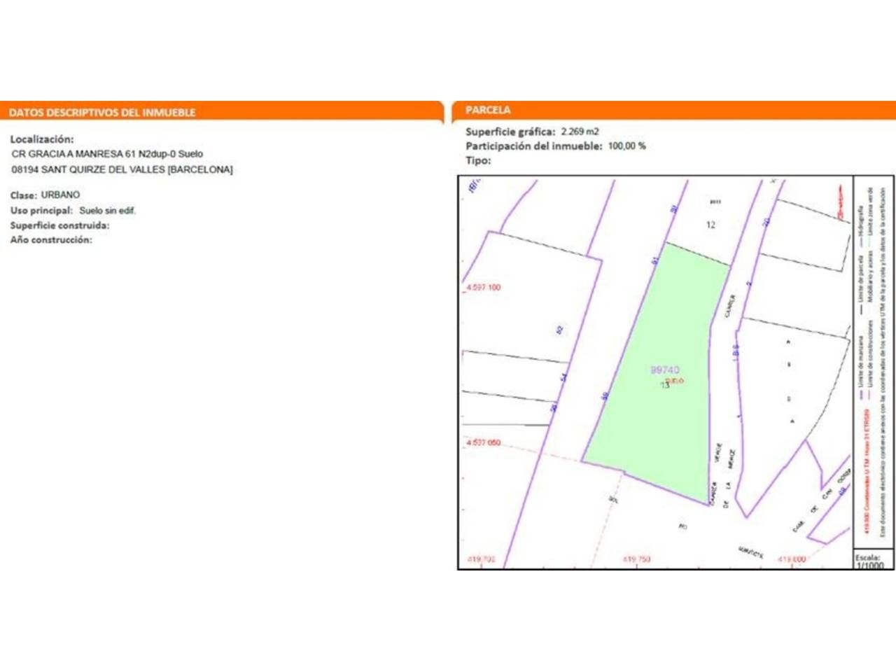Industrial land for sale in Sant Quirze del Vallès