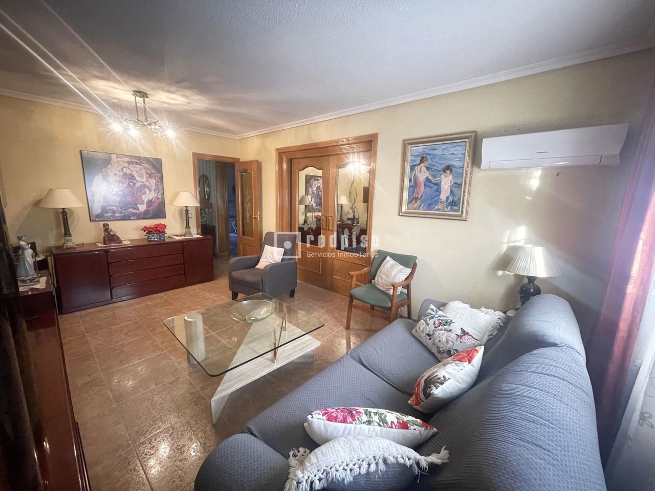 Living room of Flat for sale in  Madrid Capital  with Heating and Terrace