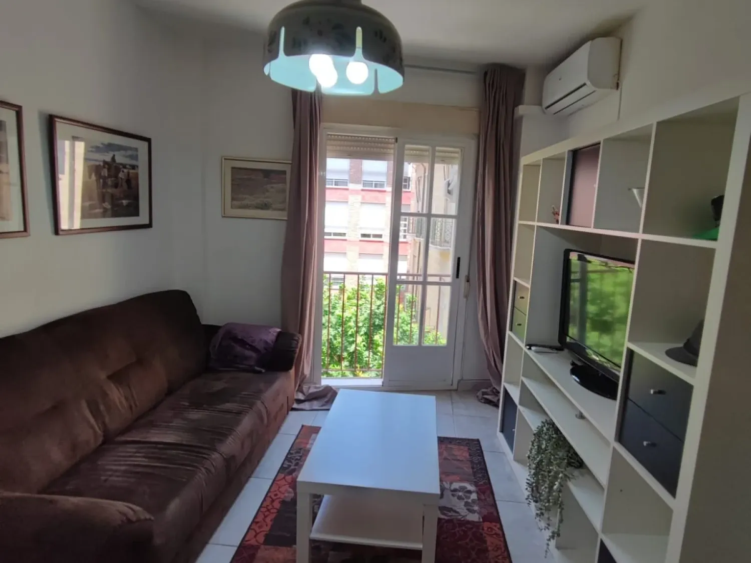 Living room of Apartment to rent in  Murcia Capital  with Air Conditioner, Furnished and Washing machine