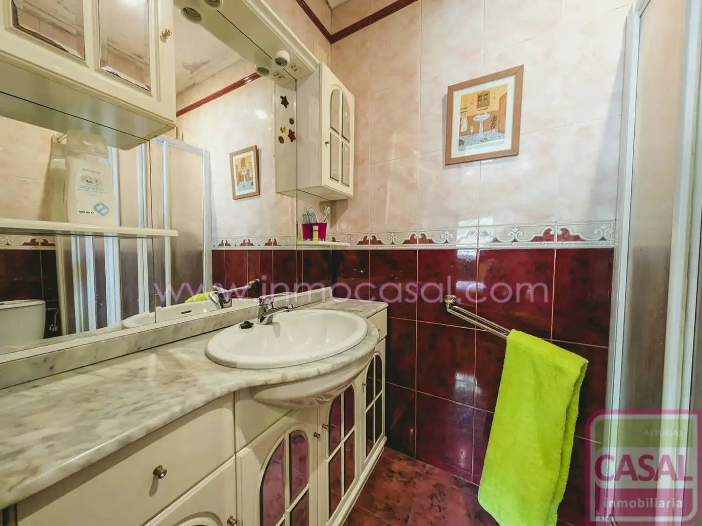 Badezimmer von Haus oder Chalet zum Verkauf in Mieres (Asturias) mit Heizung, Terrasse und Abstellraum