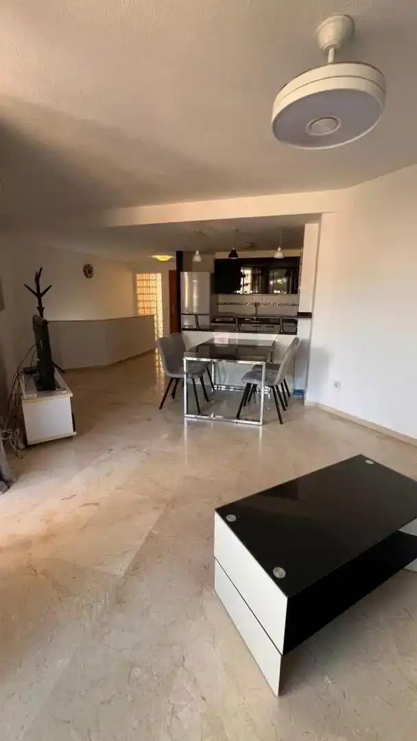 Cocina de Dúplex de alquiler en Calpe / Calp con Aire acondicionado, Jardín privado y Parquet