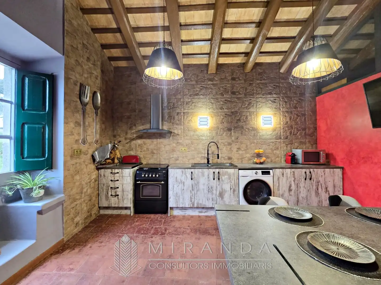Cocina de Casa o chalet en venta en Sant Pere de Vilamajor con Aire acondicionado, Calefacción y Jardín privado