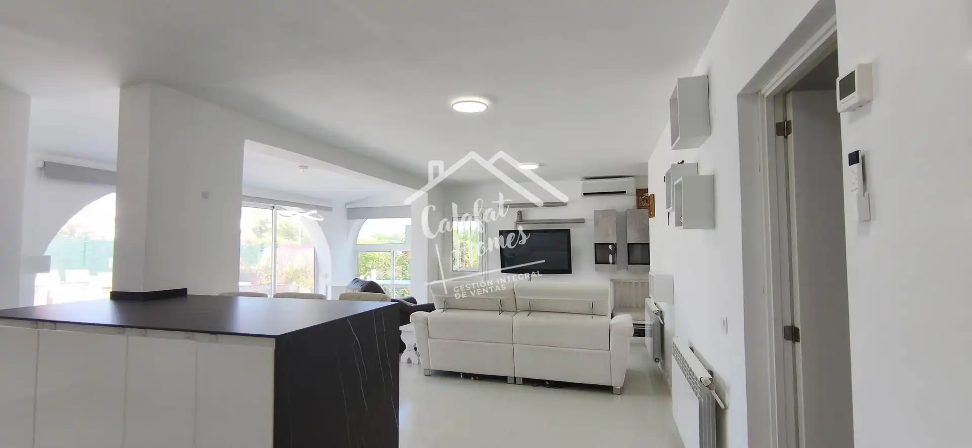 Sala d'estar de Casa o xalet en venda en L'Ametlla de Mar  amb Aire condicionat, Calefacció i Jardí privat