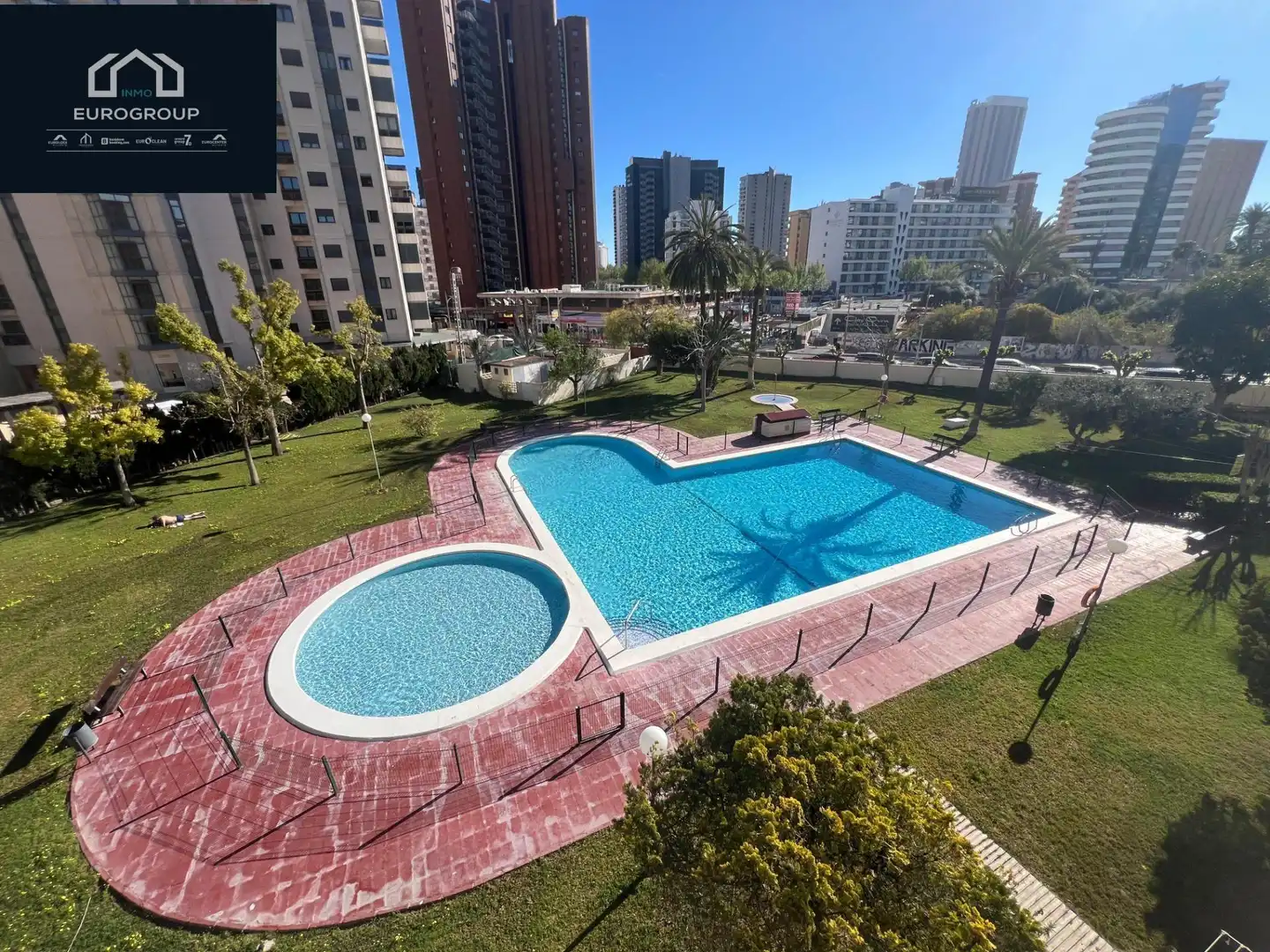 Schwimmbecken von Wohnung zur Miete in Benidorm mit Klimaanlage, Möbliert und Gemeinschaftspool