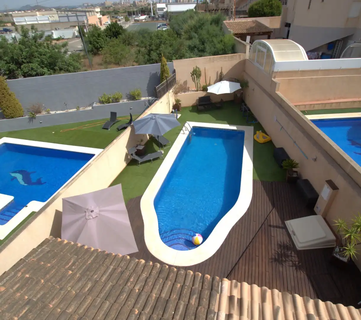 Piscina de Casa o xalet en venda en Cartagena amb Aire condicionat, Terrassa i Traster