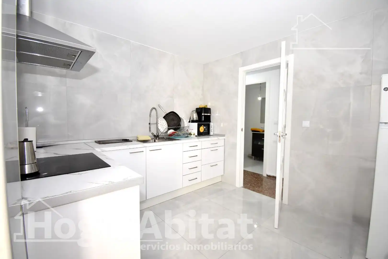 Küche von Wohnung zum Verkauf in Alaquàs mit Klimaanlage, Heizung und Balkon