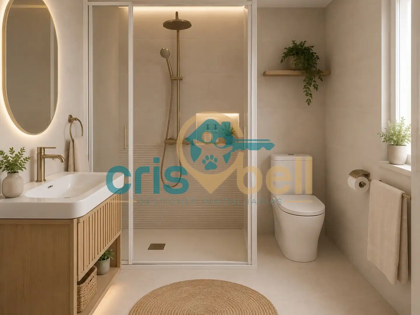 Baño de Casa adosada en venta en Lorca con Aire acondicionado, Terraza y Amueblado
