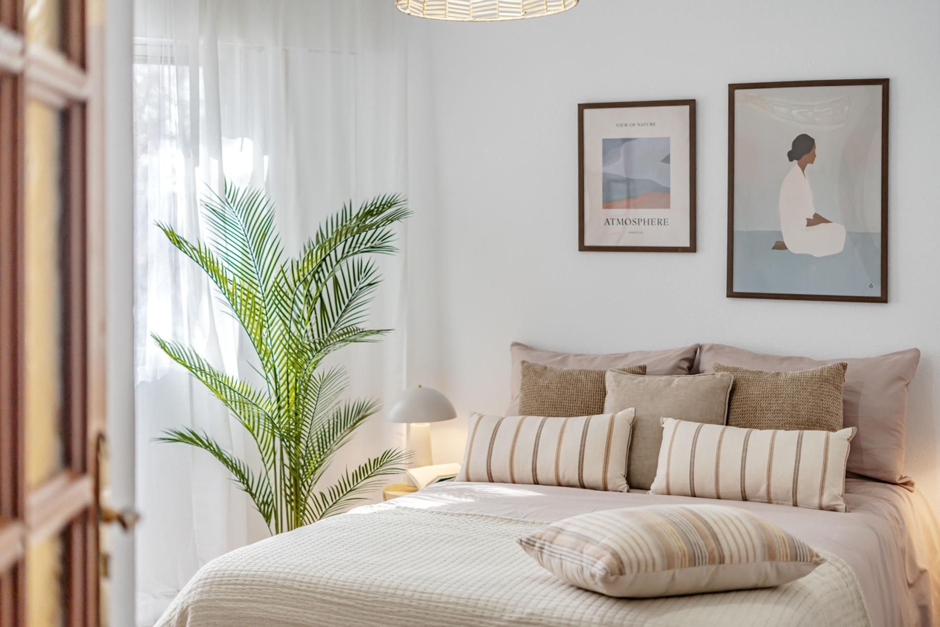 Bedroom of Flat for sale in  Madrid Capital  with Parquet flooring and Terrace