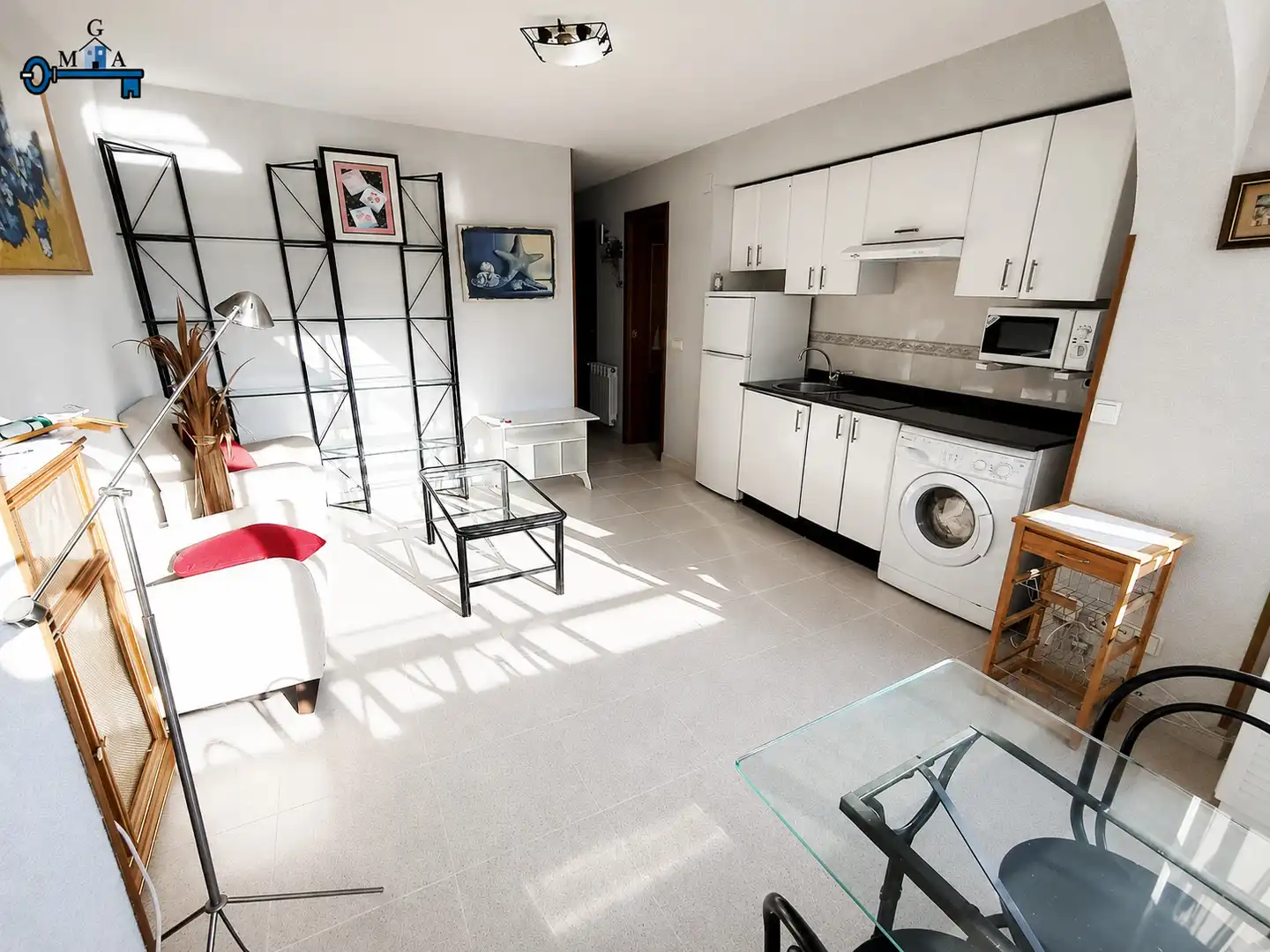 Wohnzimmer von Wohnungen zur Miete in Fuenlabrada mit Heizung, Möbliert und Ofen