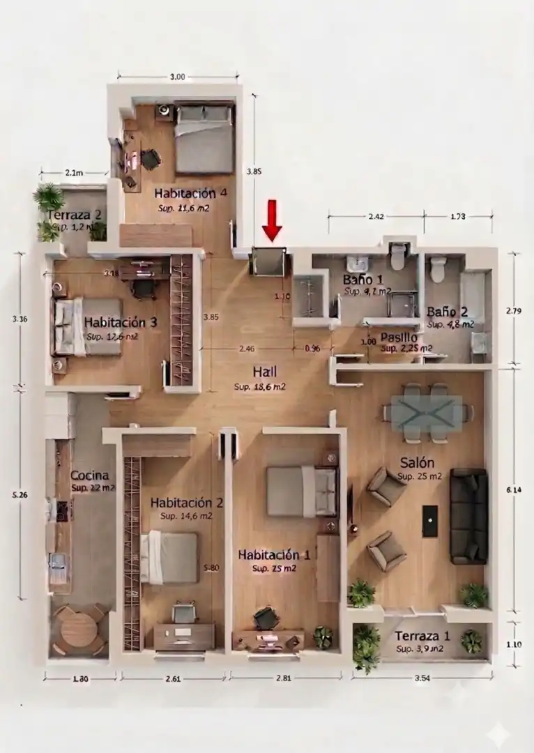 Flat for rent in Salamanca  with Heating, Terrace and Furnished