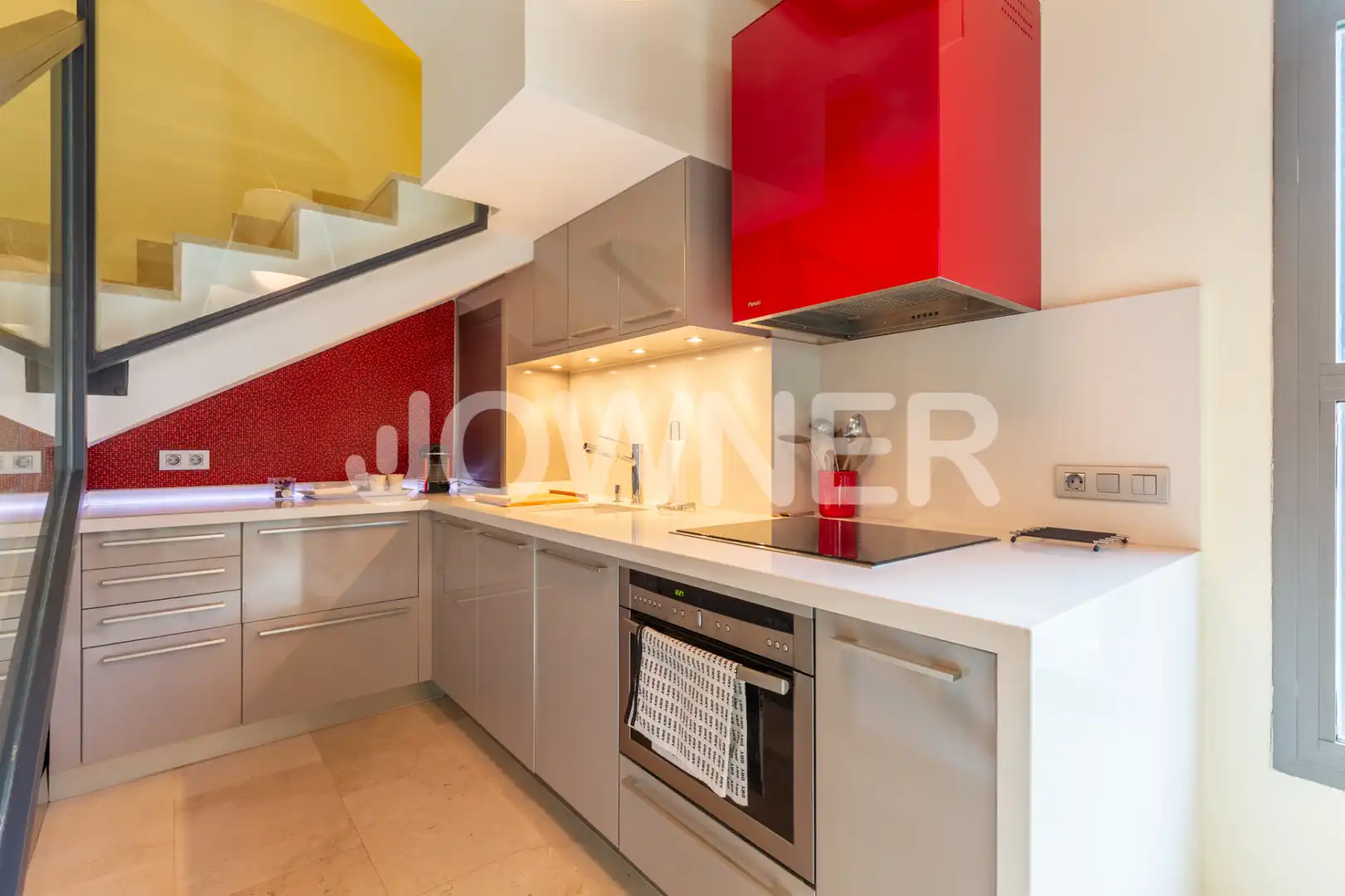 Kitchen of Attic for rent in Madrid  with Air Conditioner, Heating and Terrace