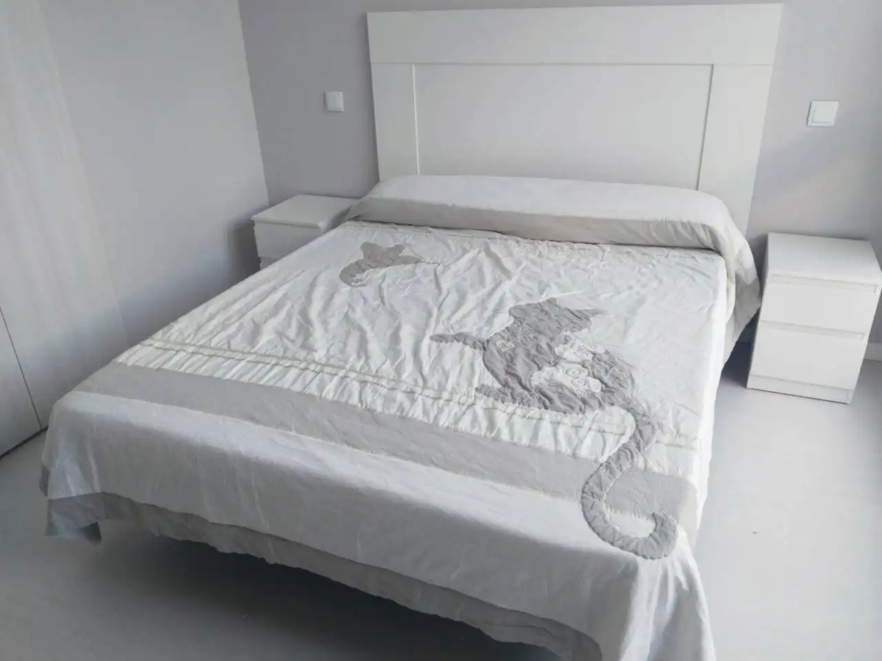 Schlafzimmer von Wohnungen zur Miete in Burgos mit Klimaanlage und Möbliert