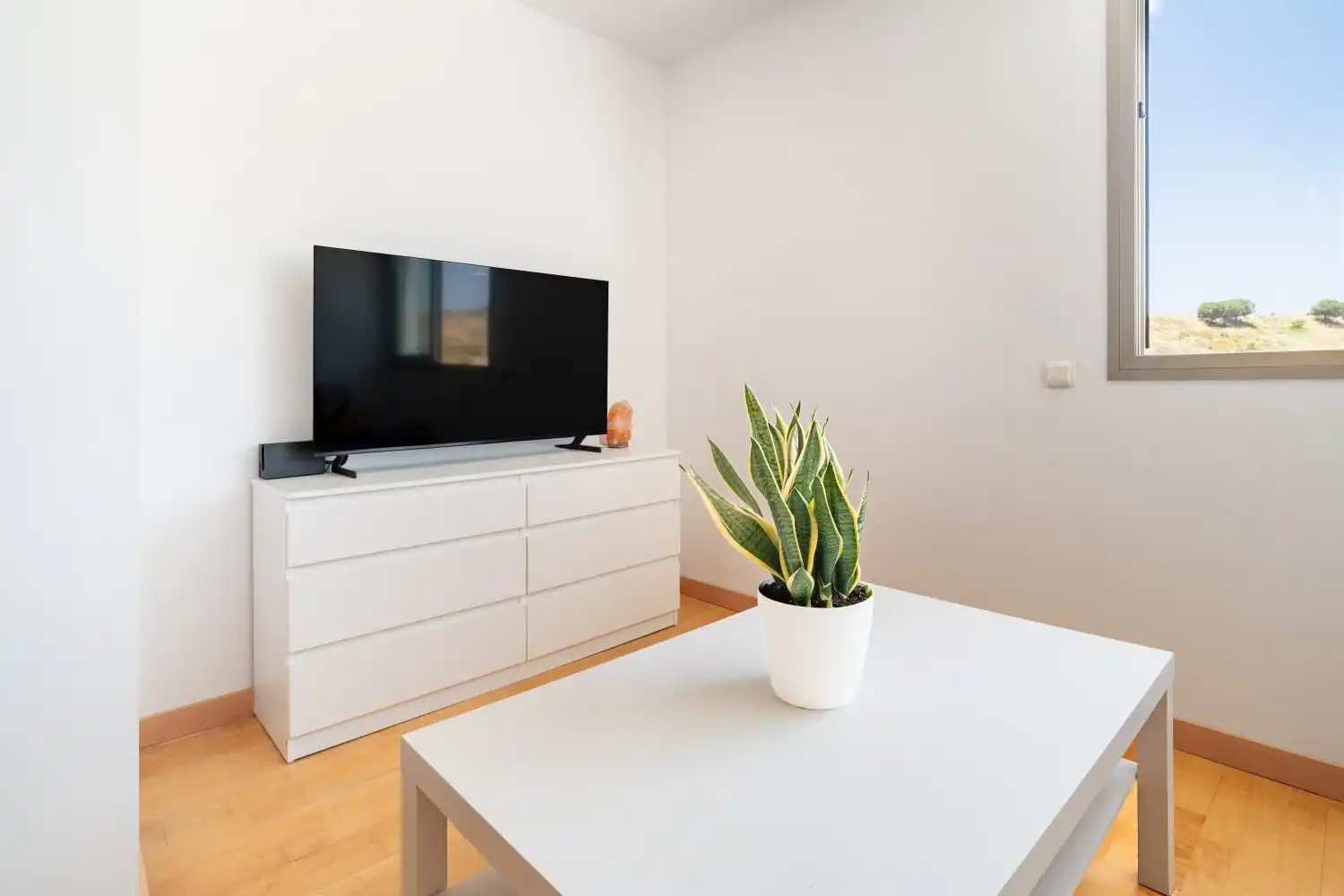 Sala de estar de Dúplex en venta en Mijas con Aire acondicionado, Terraza y Piscina