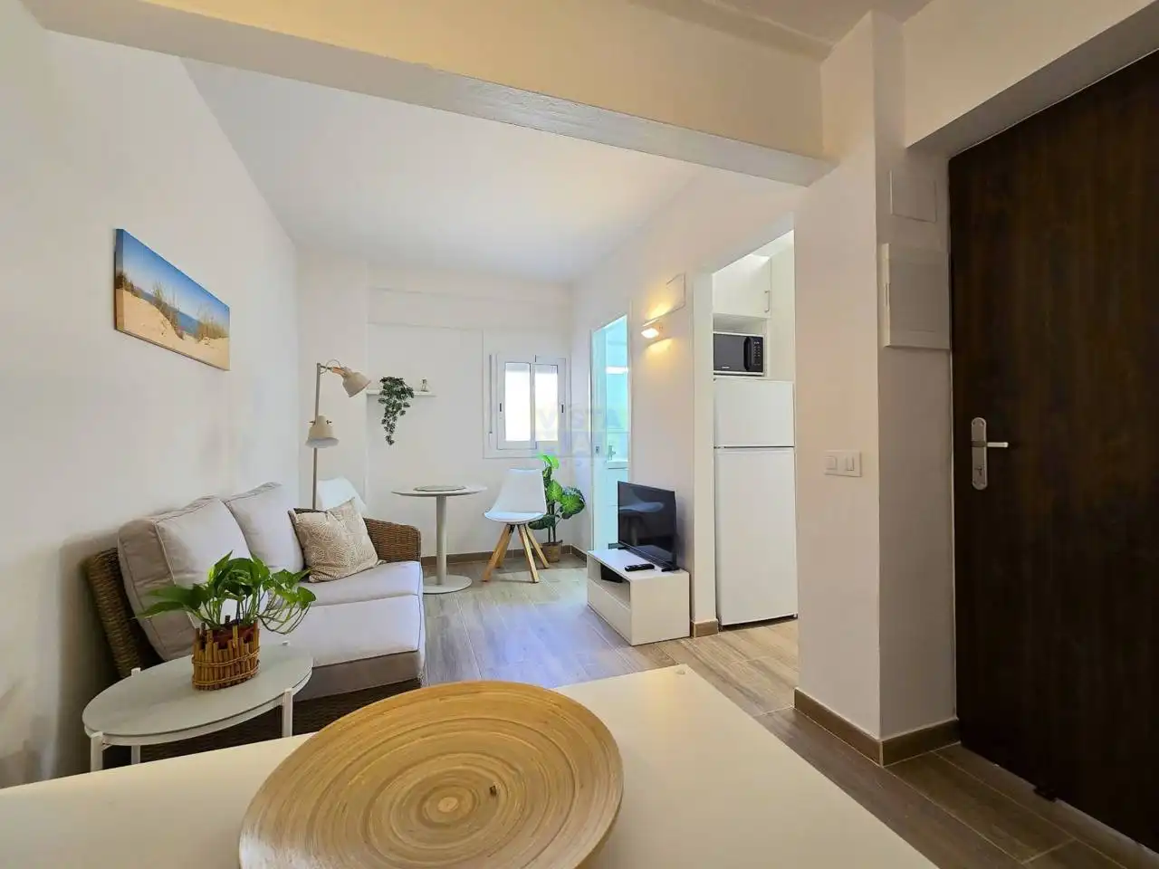 Sala de estar de Piso de alquiler en Cubelles con Aire acondicionado y Amueblado