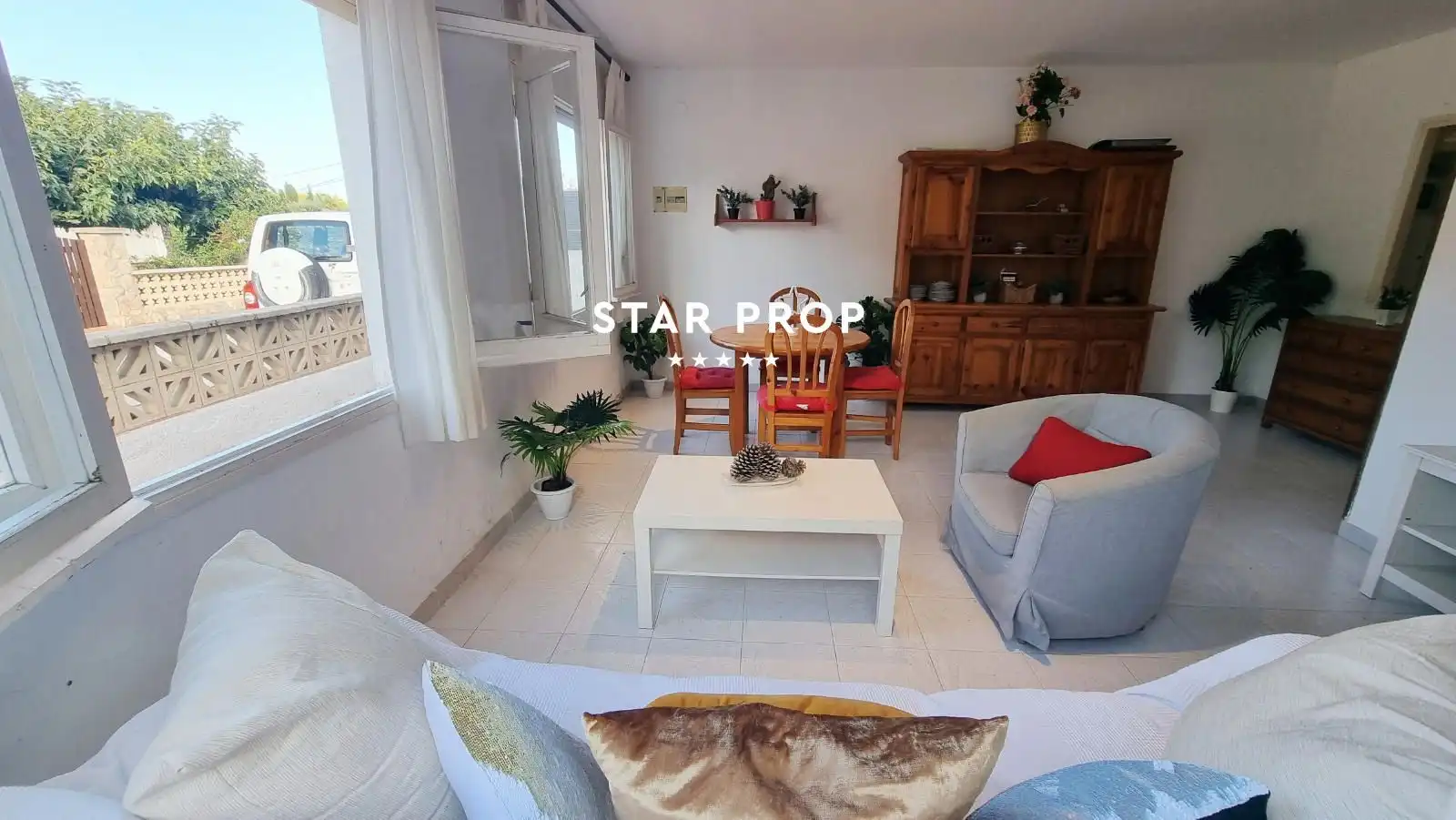 Living room of Flat for sale in Colera  with Terrace, Furnished and Oven