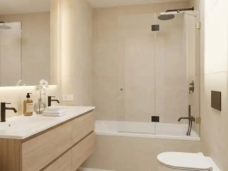 Badezimmer von Wohnung zum Verkauf in  Valencia Capital mit Klimaanlage und Balkon
