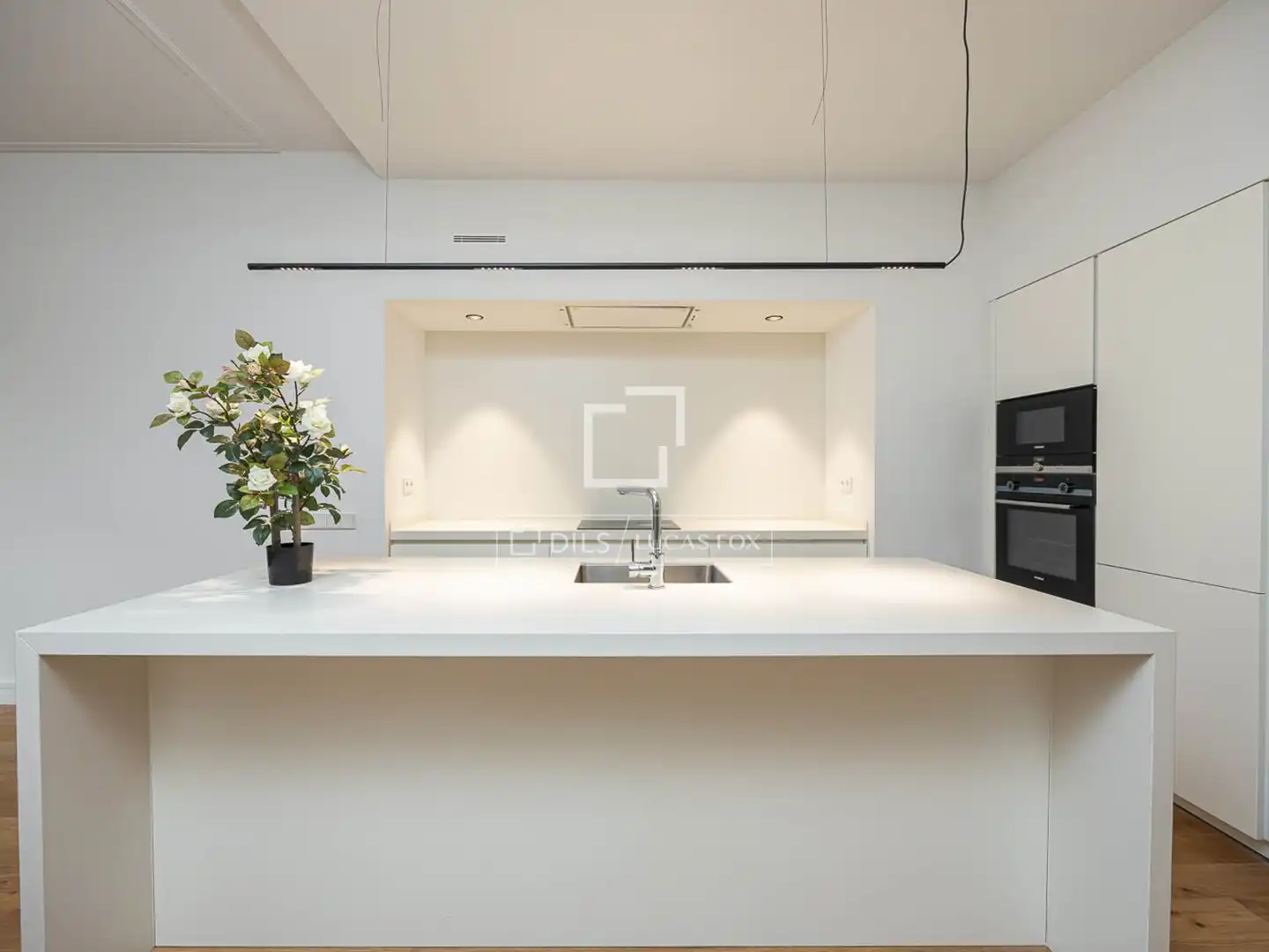 Cocina de Piso de alquiler en Girona con Aire acondicionado, Calefacción y Parquet