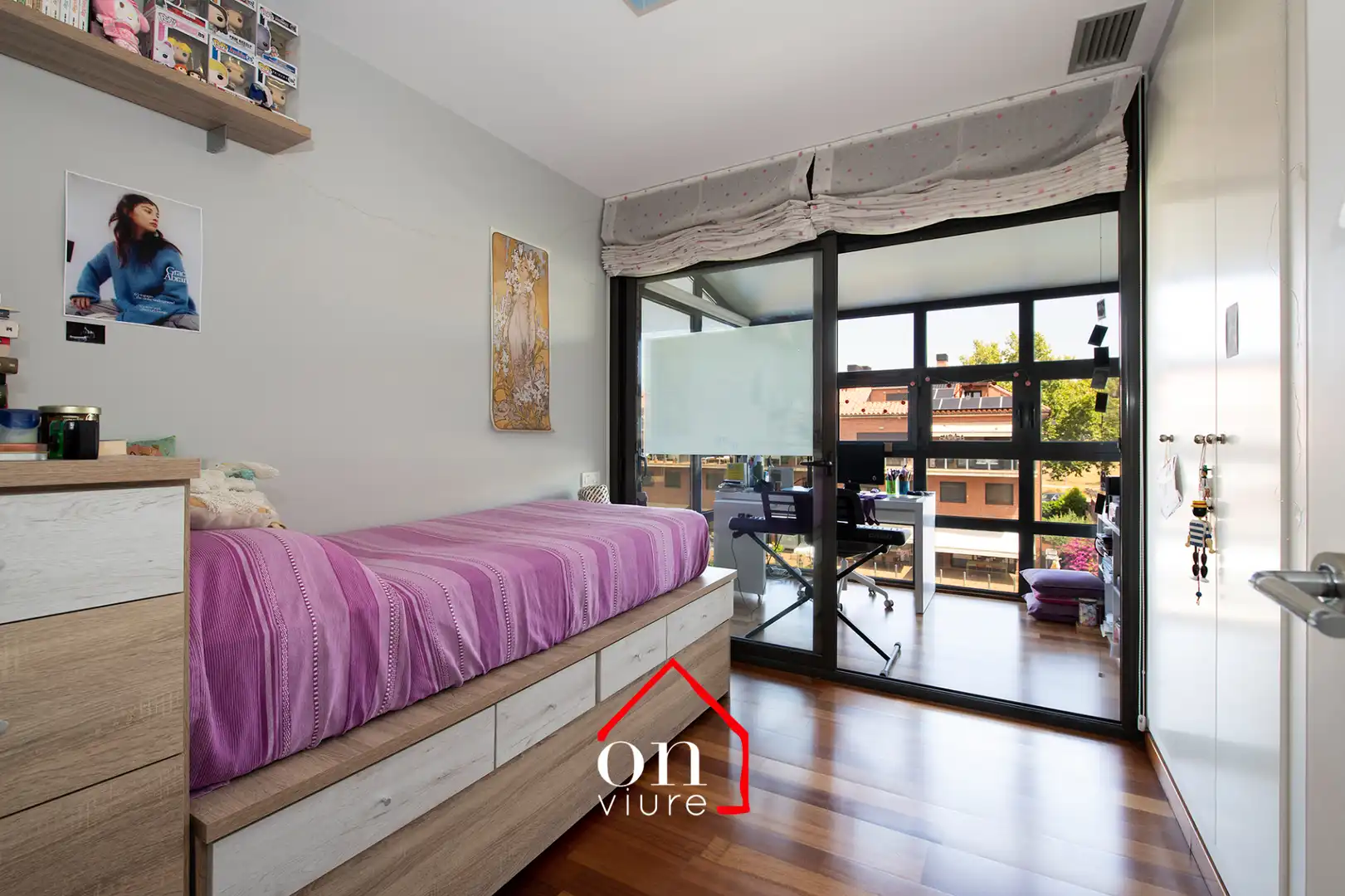 Bedroom of Attic for sale in Sant Cugat del Vallès  with Air Conditioner, Heating and Parquet flooring