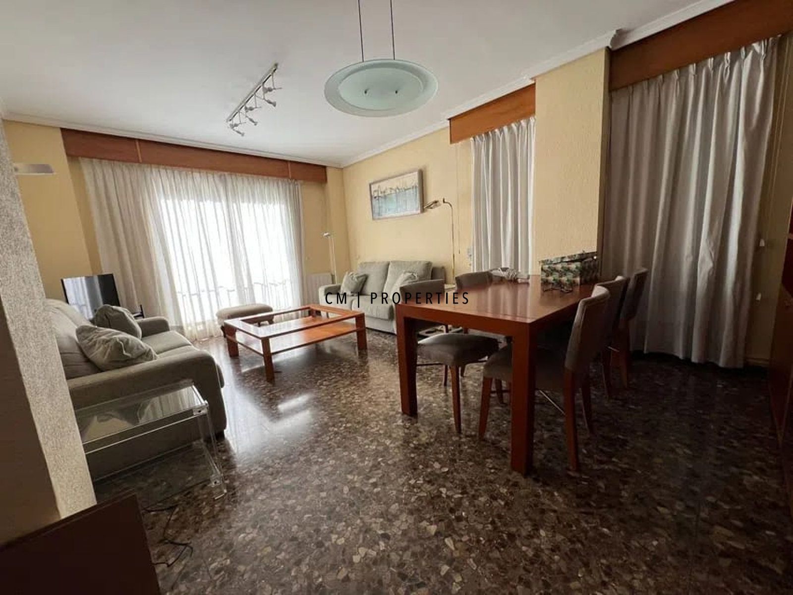 Living room of Flat to rent in  Valencia Capital  with Air Conditioner, Heating and Terrace