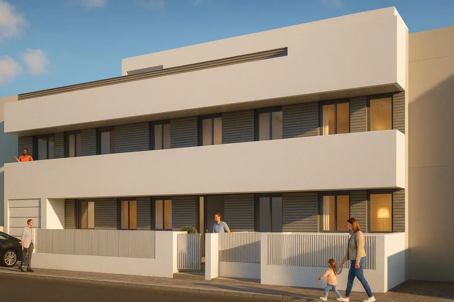 Vista exterior de Piso en venta en Chipiona