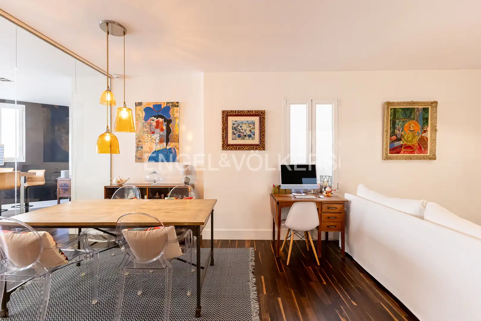 Dining room of Flat for sale in Madrid  with Air Conditioner, Heating and Parquet flooring